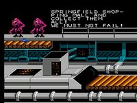 une photo d'Ã©cran de The Simpsons - Bart Vs The Space Mutants sur Nintendo Nes